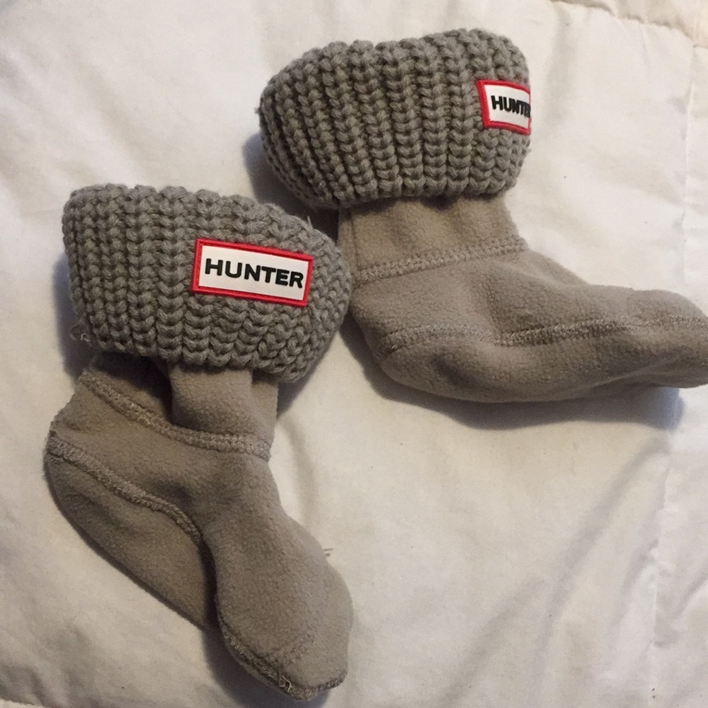 Hunter size xsmall socks leg warmers gray knitted